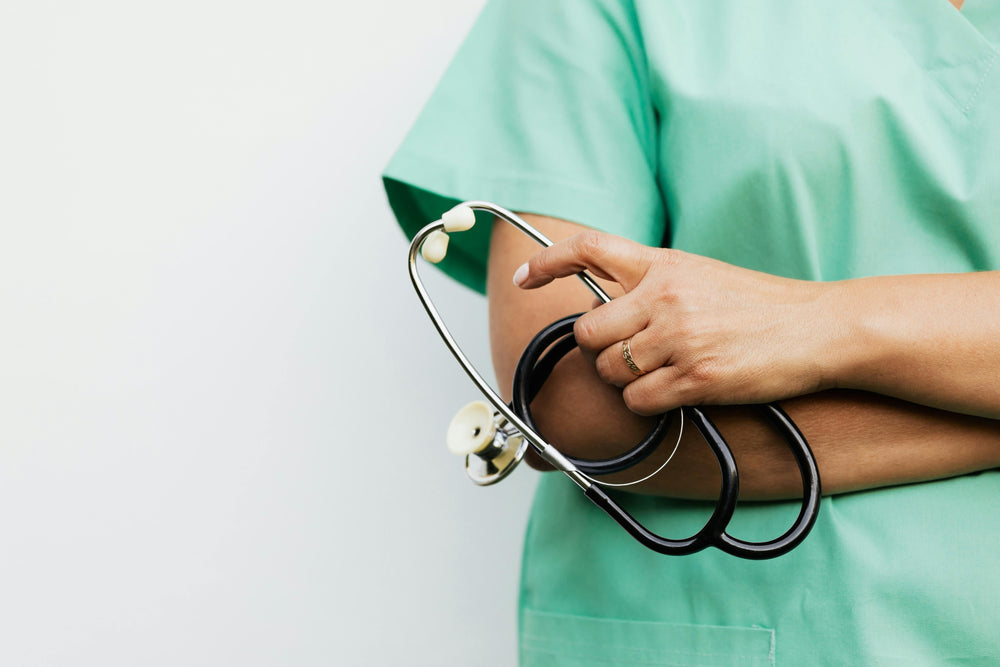 Doctor during consultation